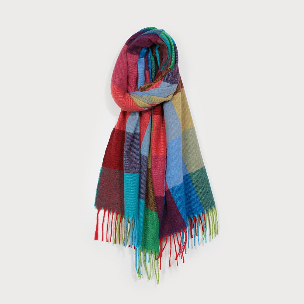Caracol Plaid Pattern Scarf Multicolour 6162-MUL