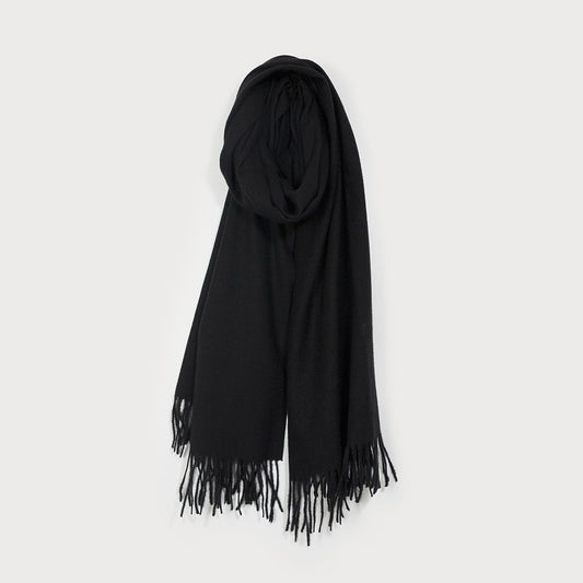 Caracol Soft and Warm Solid Scarf Black 6216-BLK