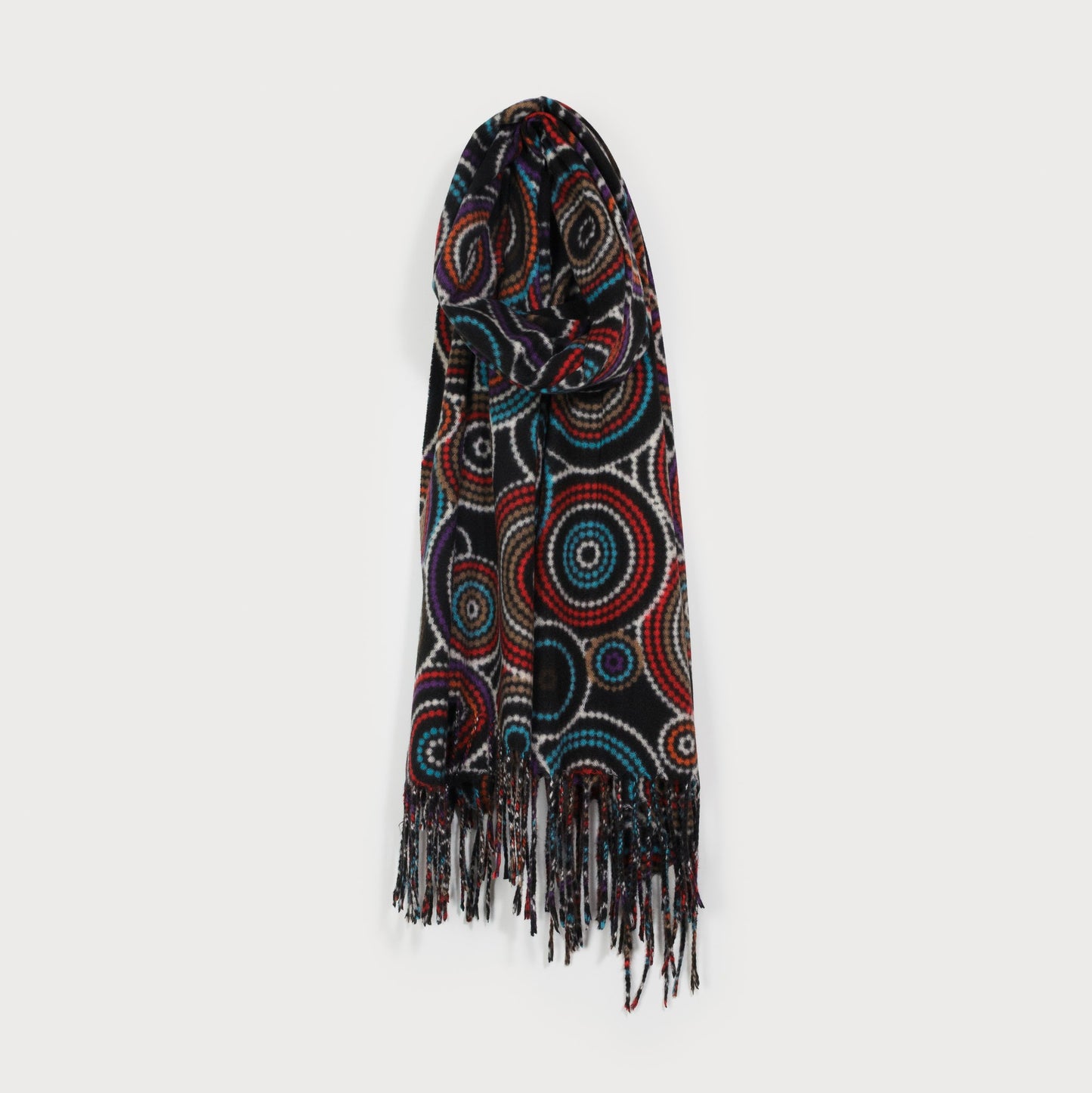 Caracol Soft and Warm Geometric Print Scarf 6217-MIX