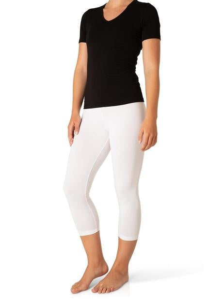 Base Level Ycarus Capri Leggings White 6000025
