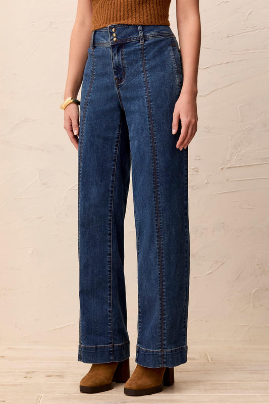 Tribal Audrey Hugging Wide Denim Trouser Dusk  62320-2020-1611
