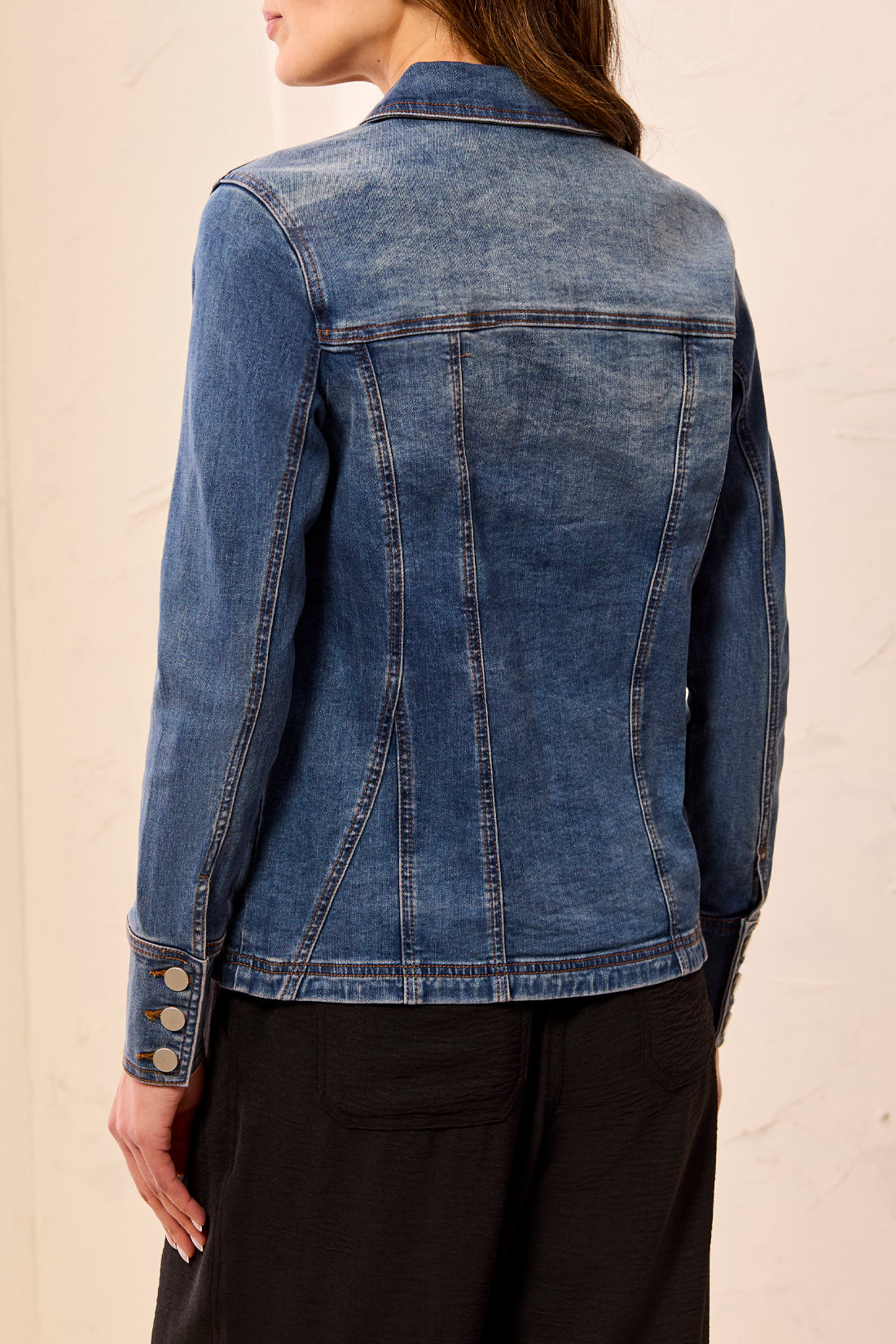 Tribal Denim Fitted Jacket w/Inserts Dusk 62330-2020-1611