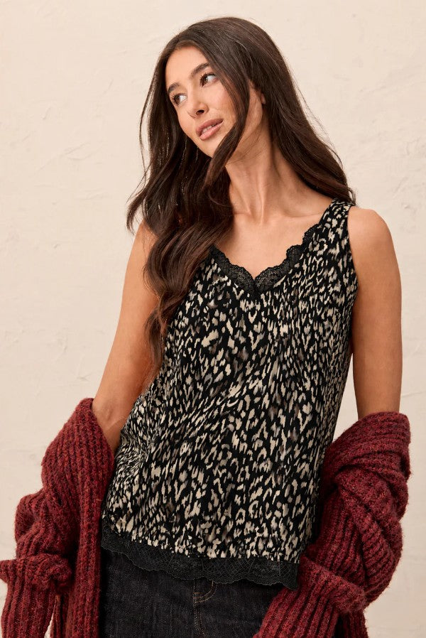 Tribal Cami w/Lace Steel 62390-1434-0376
