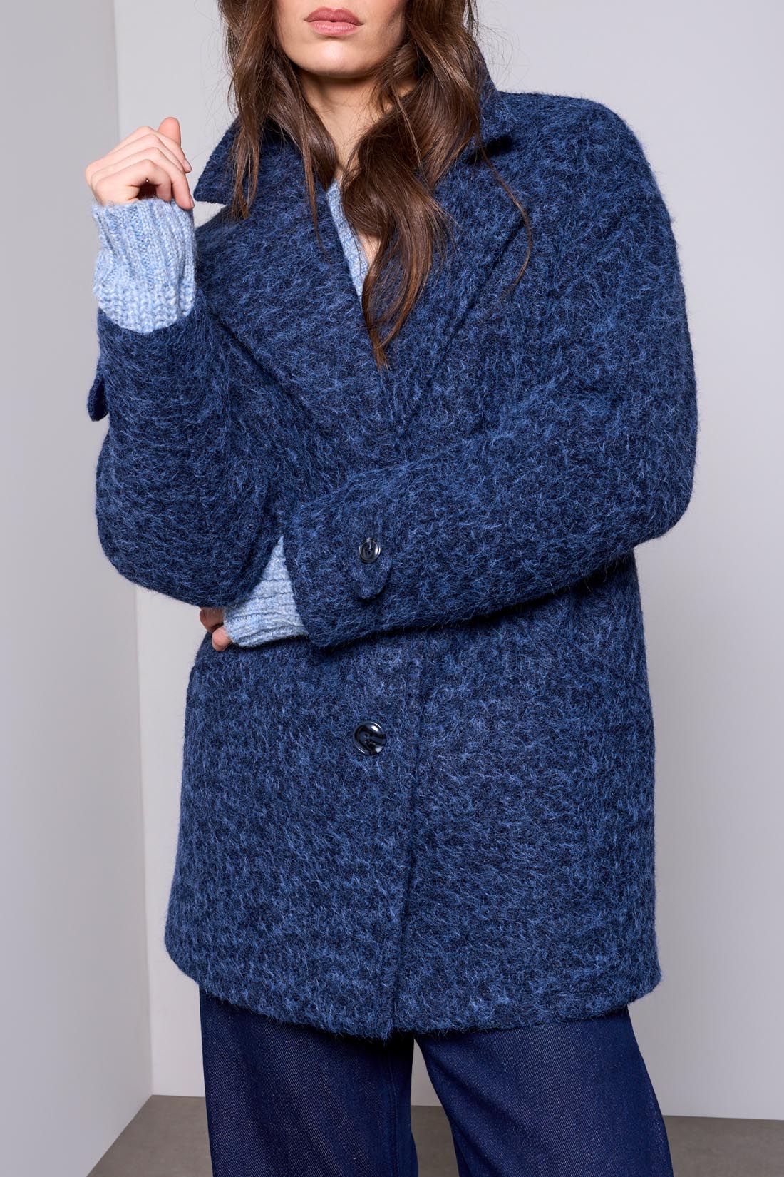 Tribal Lined Cocoon Coat After Midnight 62450-5633-2077