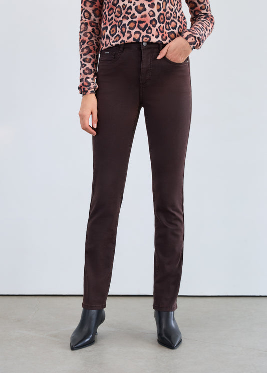 FDJ Suzanne Straight Leg Pant  Rich Brown 6864511