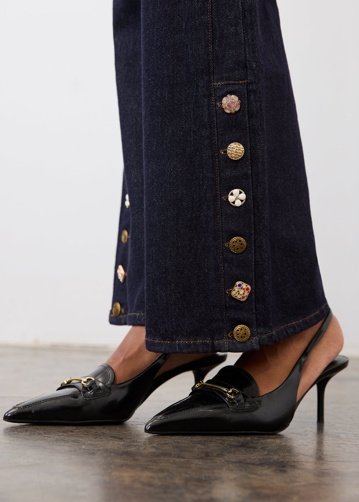 FDJ Suzanne Wide Boot Leg Jeans Forever Blue 6869120