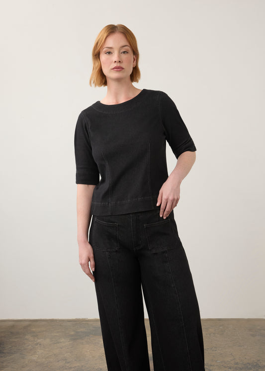 FDJ Elbow Sleeve Top Carbon Bl. 7021131