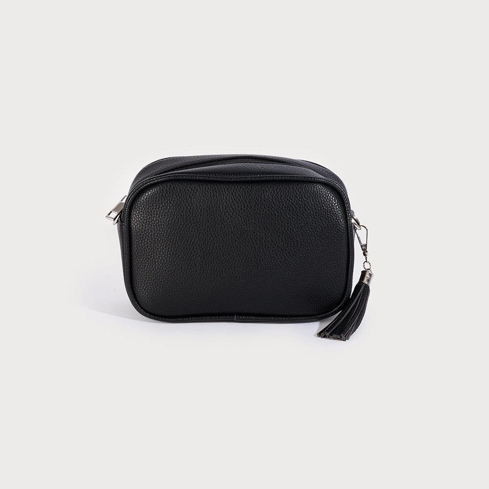 Caracol Camera Bag w/Zipper Closure and Removable, Adjustable Strap Black 7172-BLK