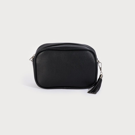 Caracol Camera Bag w/Zipper Closure and Removable, Adjustable Strap Black 7172-BLK