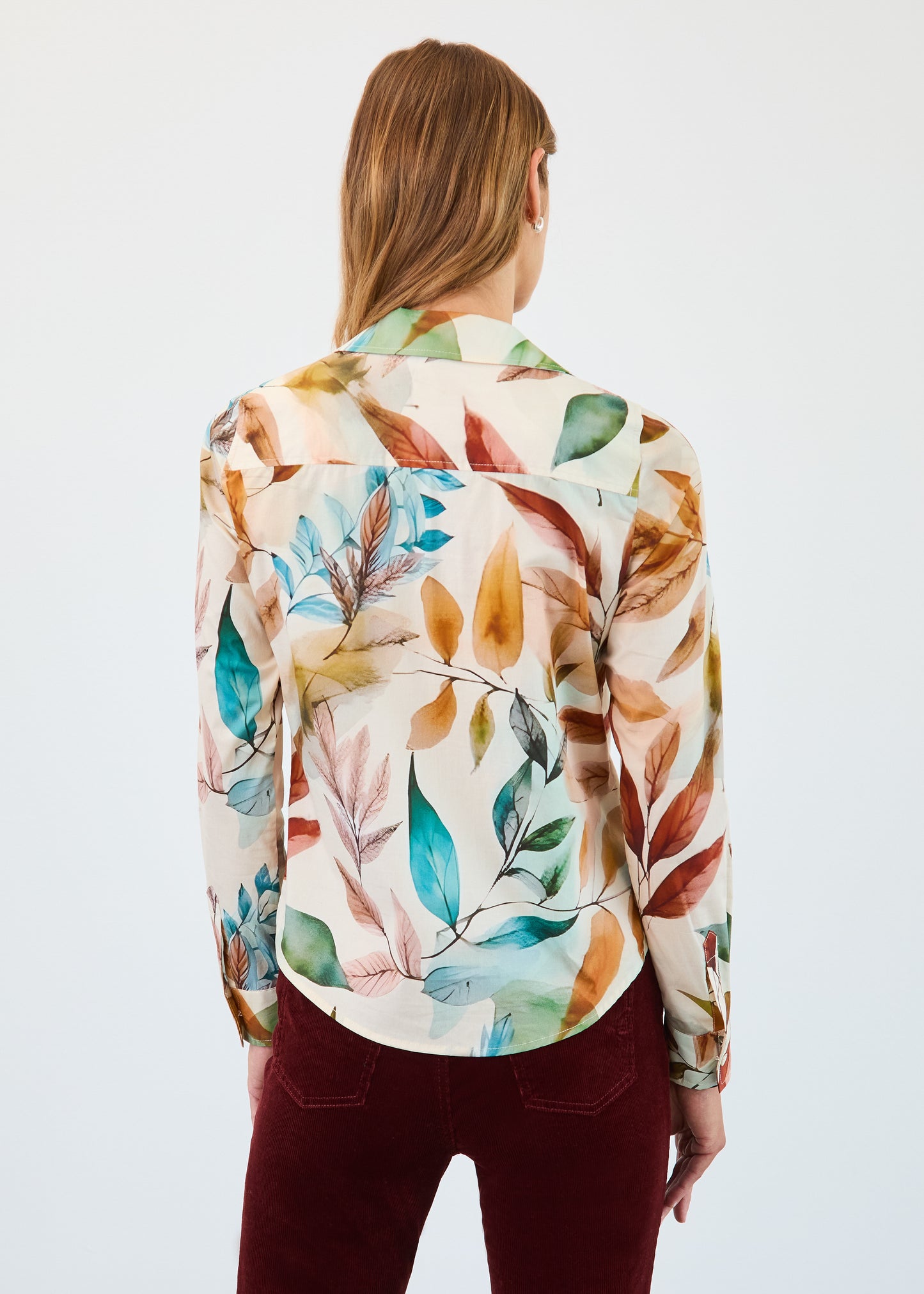 FDJ Long Sleeve Split Mock Neck Shirt  Miriam 7190623