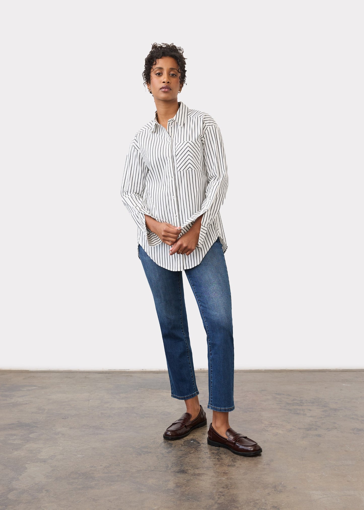 FDJ Long Sleeve Shirt Black Stripe 7481623