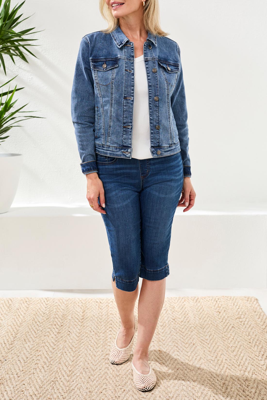 Tribal Classic Denim Jacket w/Pockets  Dark Vintage 75740-5050-2284