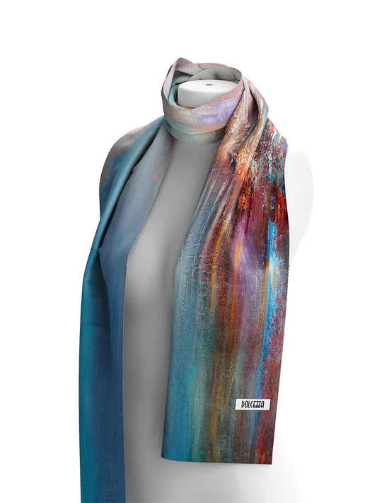 Dolcezza Woven Scarf - Annette Schmucker "The Blue City" 75911