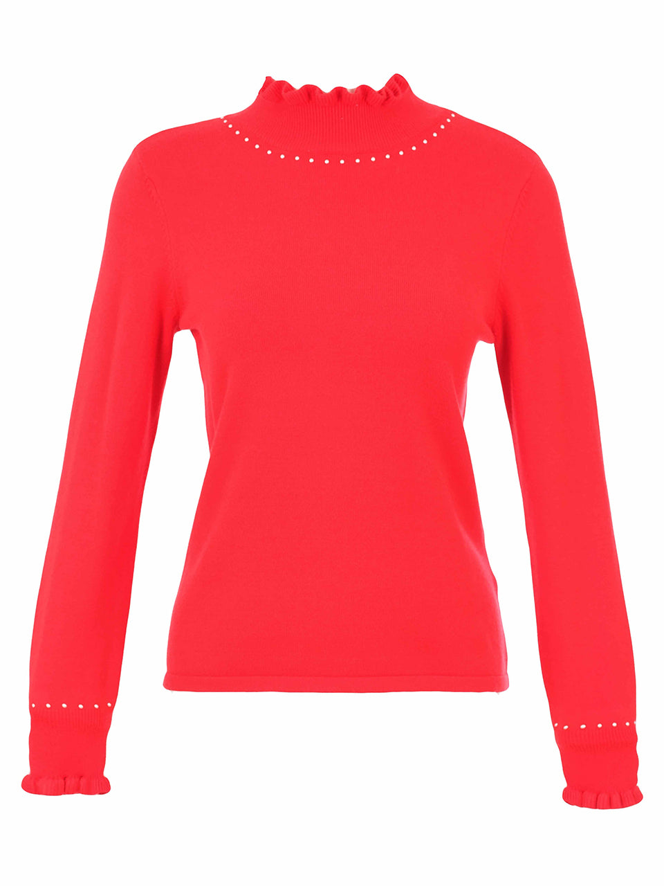 Dolcezza Knit Pullover Sweater Red 76300