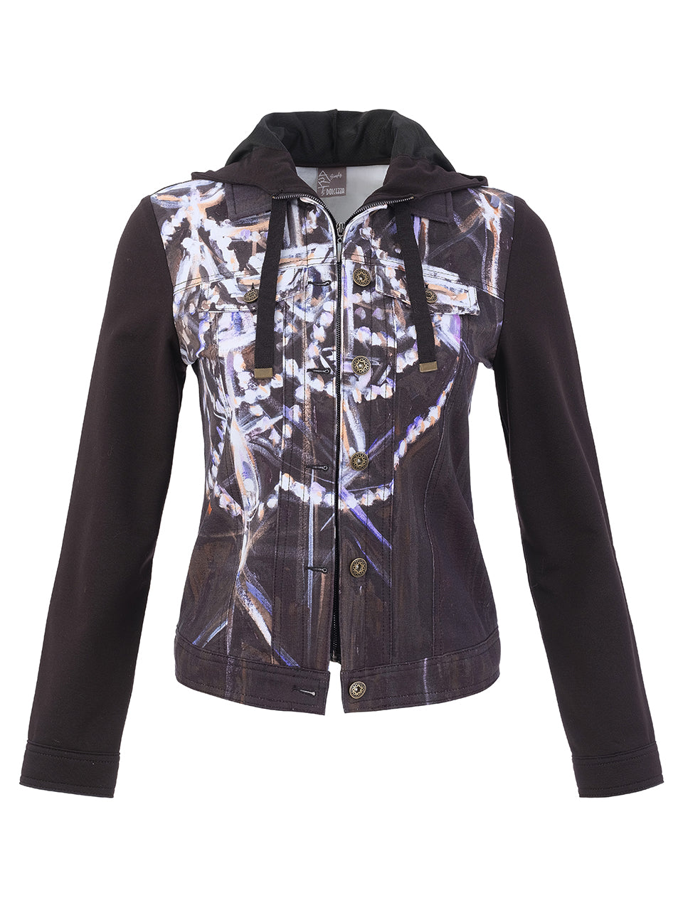 Dolcezza Knit Hooded Jacket "Chandelier ll" 76656
