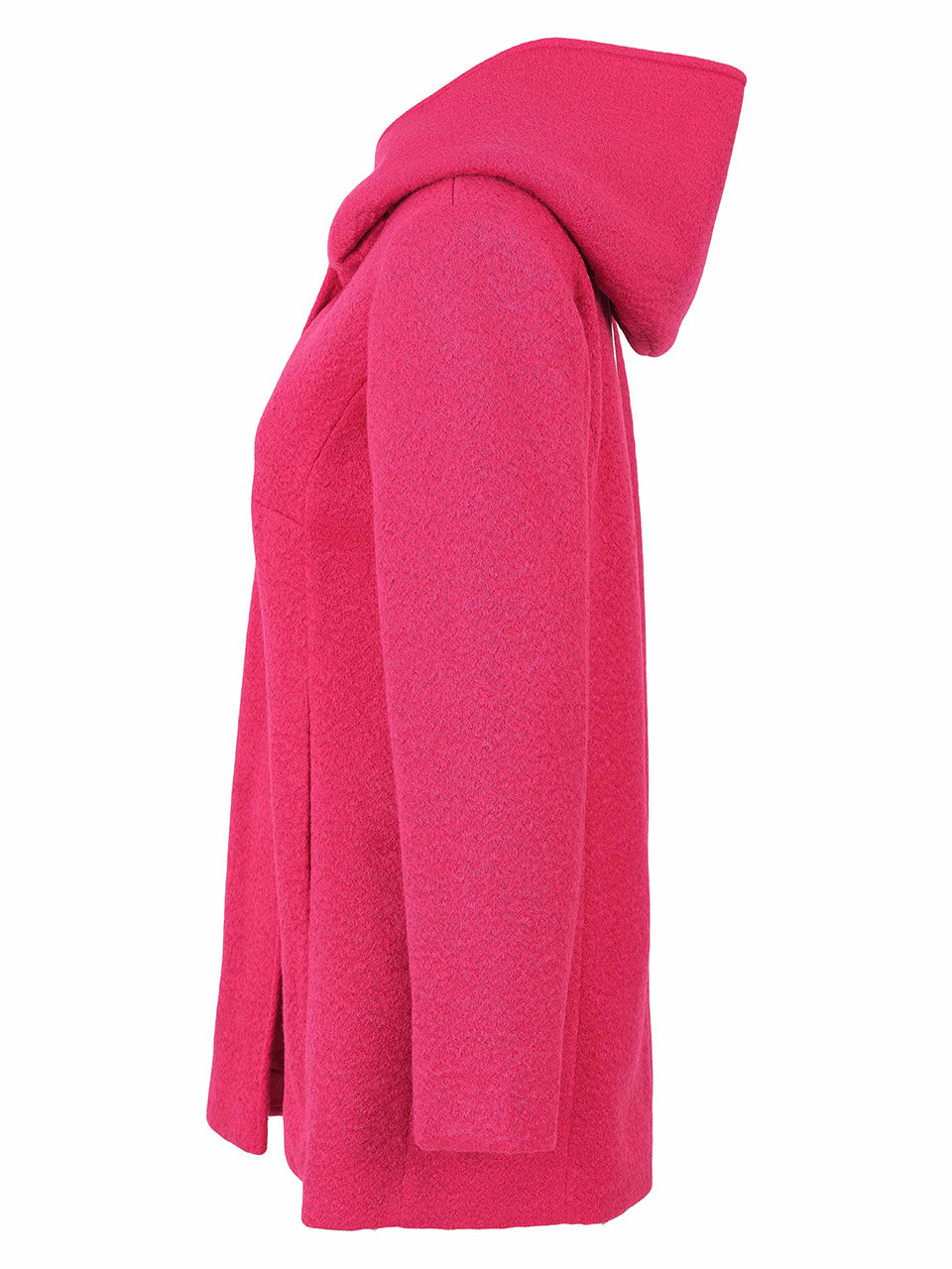 Dolcezza Knit Coat w/Pockets & Hood Fuchsia 76801