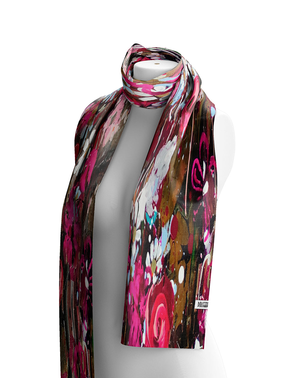 Dolcezza Woven Scarf "Wild Forest Rose" 76907