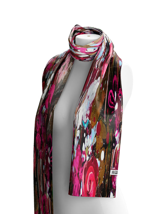Dolcezza Woven Scarf "Wild Forest Rose" 76907