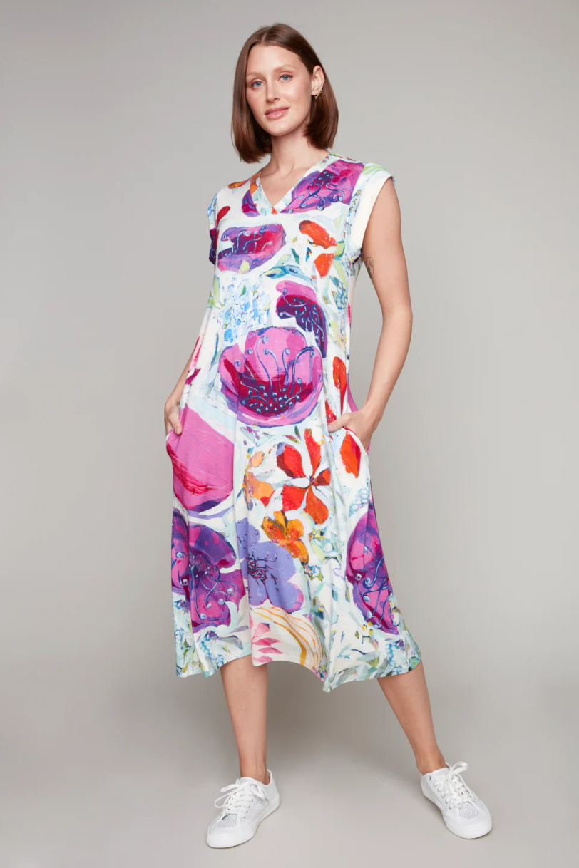 Claire Desjardins Knit Dress "A Smattering of Spring" 92078