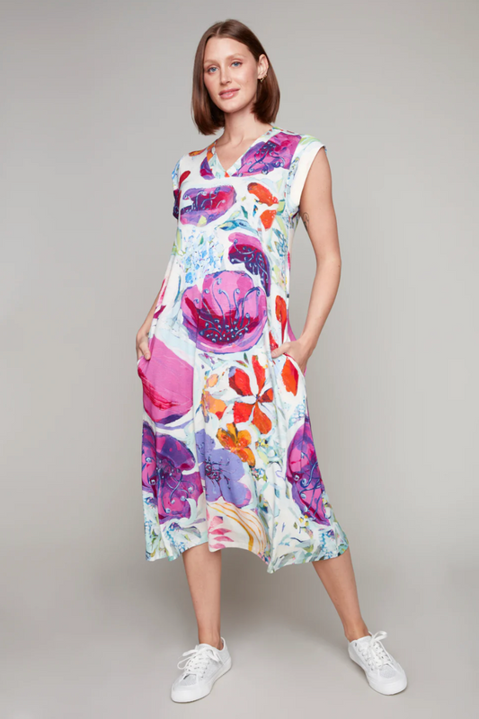 Claire Desjardins Knit Dress "A Smattering of Spring" 92078