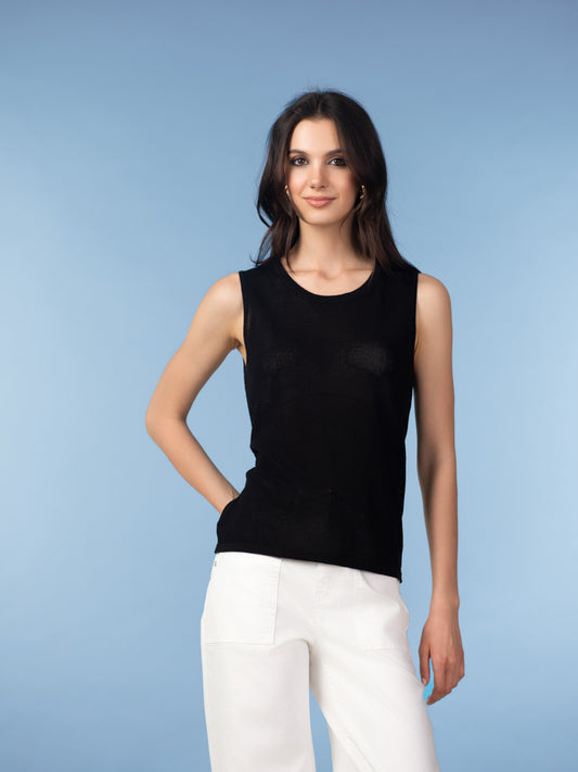 Alison Sheri Tank Top Black A47225