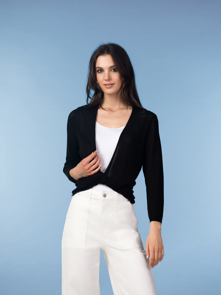 Alison Sheri Cardigan Black A47226
