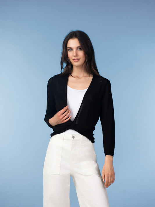 Alison Sheri Cardigan Black A47226
