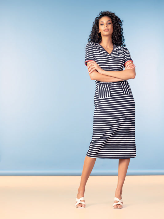 Alison Sheri Dress Navy A47506