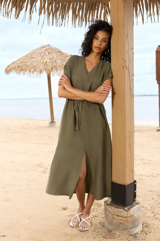 Alison Sheri Dress Khaki A47536