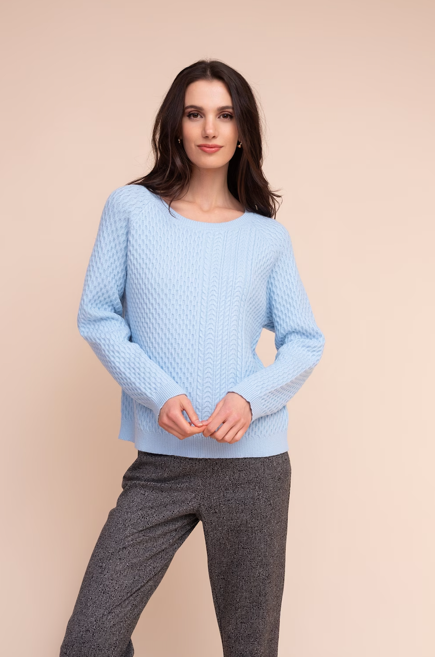 Alison Sheri Relaxed Fit Knitted Sweater Ice Blue A48010