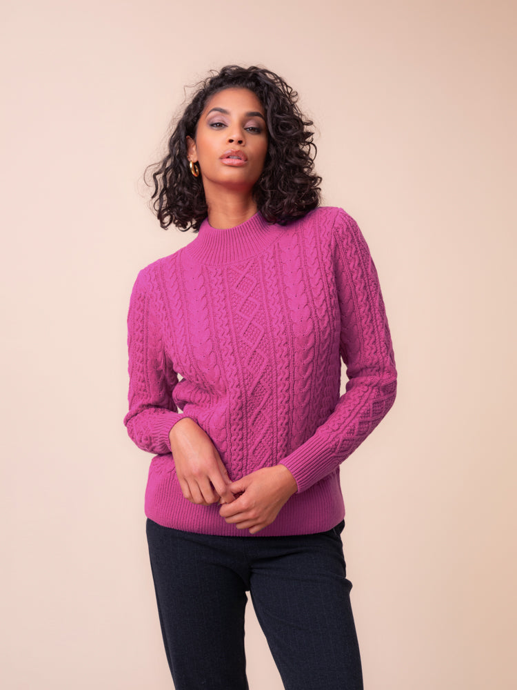 Alison Sheri Knit Sweater Cranberry A48120