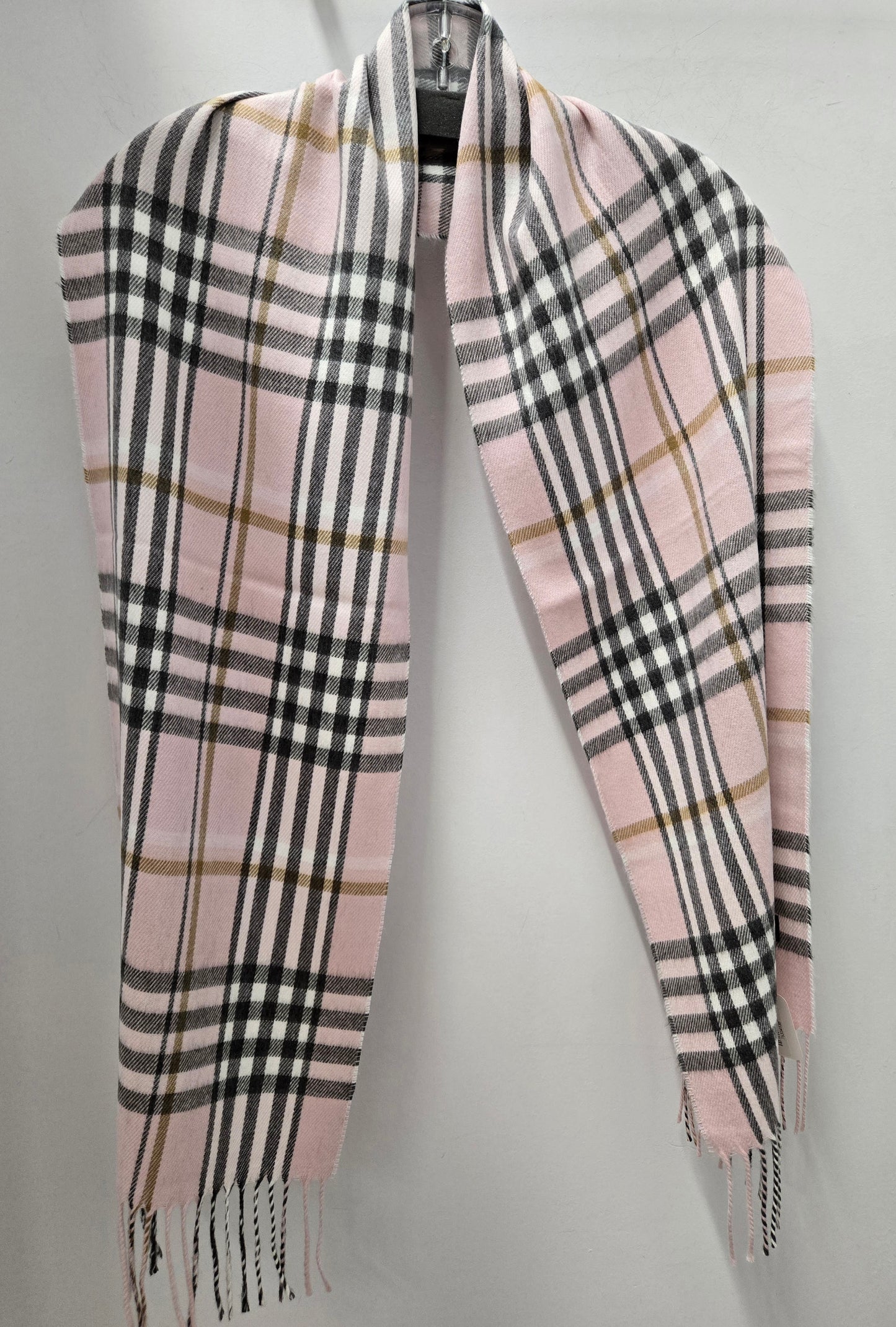 Albee Plaid Italian Scarf Pink/Black - Scozia