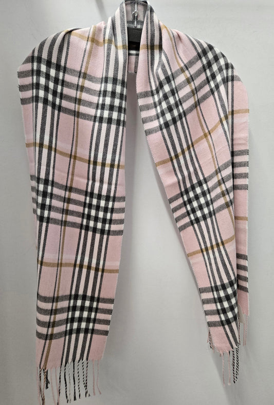 Albee Plaid Italian Scarf Pink/Black - Scozia