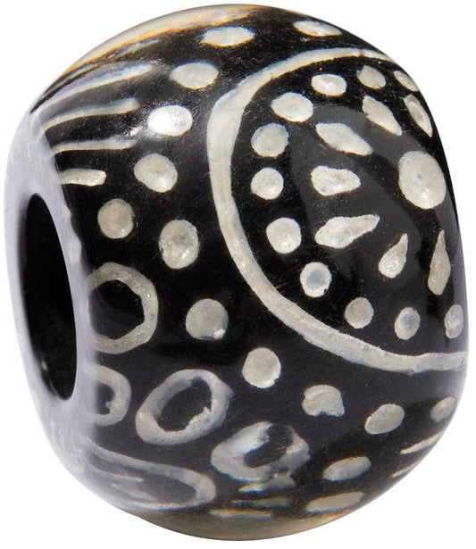 Zsiska Bliss Series Round Bead Dotted Silver BART6