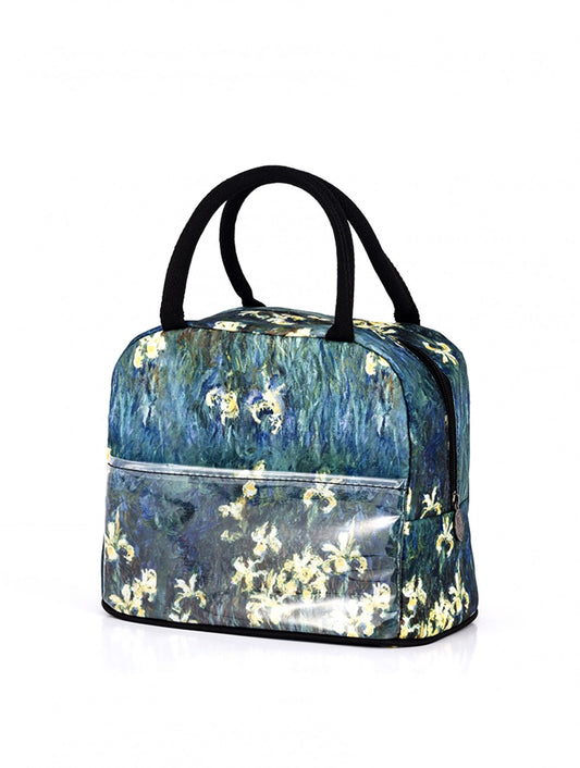 Cherie Bliss Reusable Fashion Water Lilies Oil Painting Lunch Bag BG15204