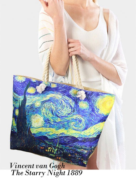 Cherie Bliss Starry Night Oil Painting Shoulder Bag BG1611