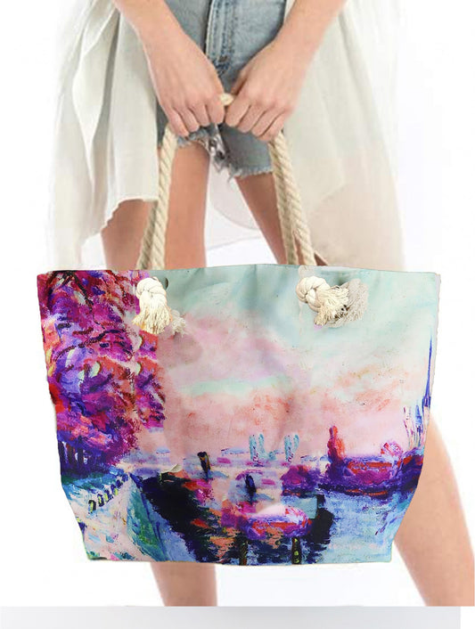 Cherie Bliss Guillaumin Oil Painting Shoulder Bag BG1615