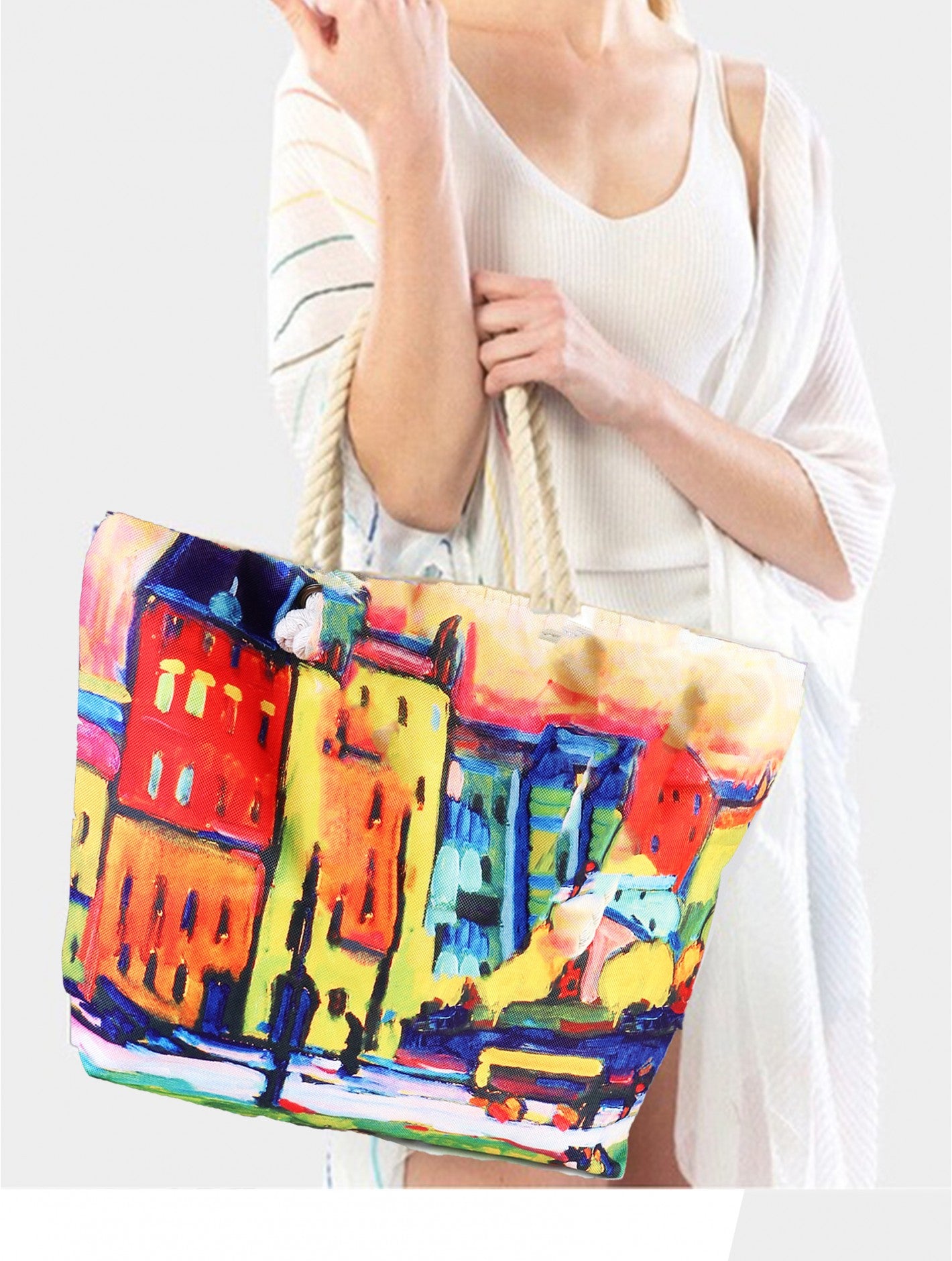 Cherie Bliss - Oil Painting Shoulder Bag - BG1797