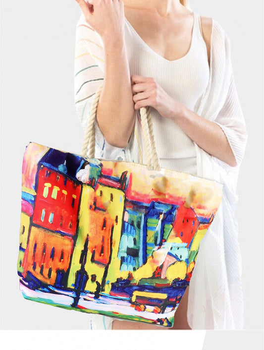 Cherie Bliss - Oil Painting Shoulder Bag - BG1797