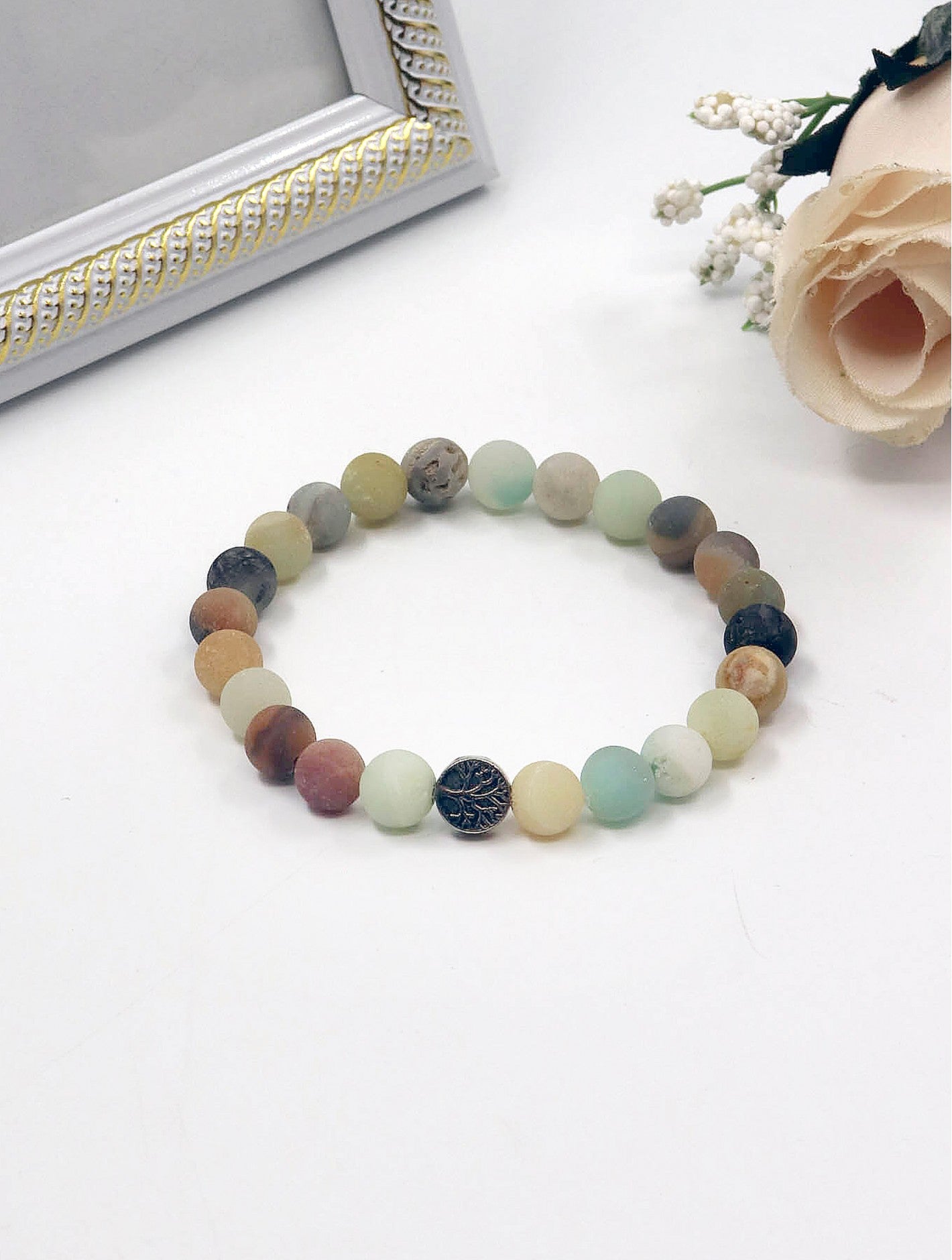 Cherie Bliss Amazonite Blessing Bead Bracelet With Gift Box Multi BR1234-01