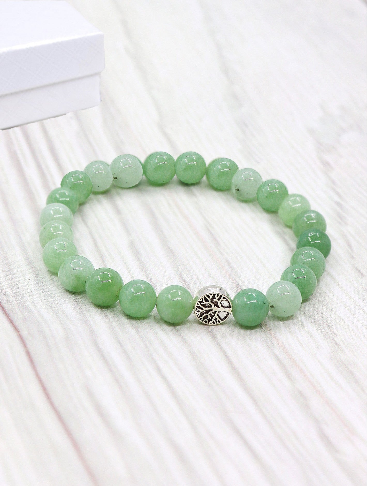Cherie Bliss Jade Blessing Bead Bracelet With Gift Box BR1255