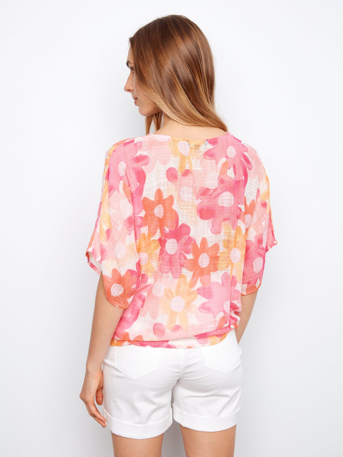 Charlie B Cotton Gauze Blouse Dandy C4403DD-274C-P205