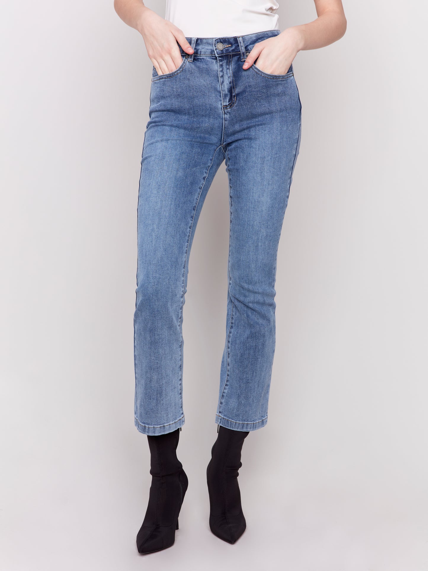 Charlie B Bootcut Leg Jeans Medium Blue C5443S-431A-156