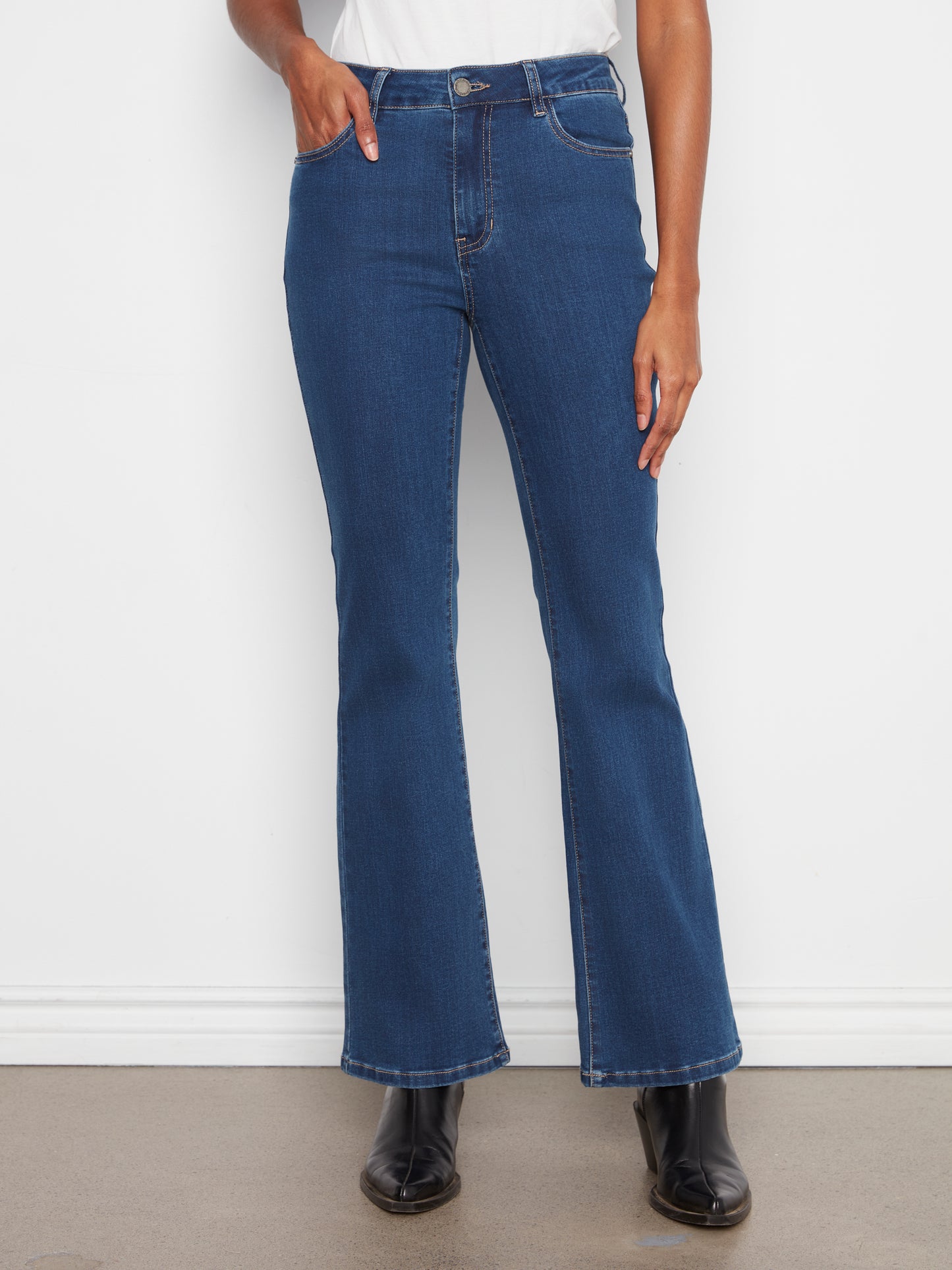 Charlie B Celine Flare Leg Jeans Indigo C5629J-431A-007