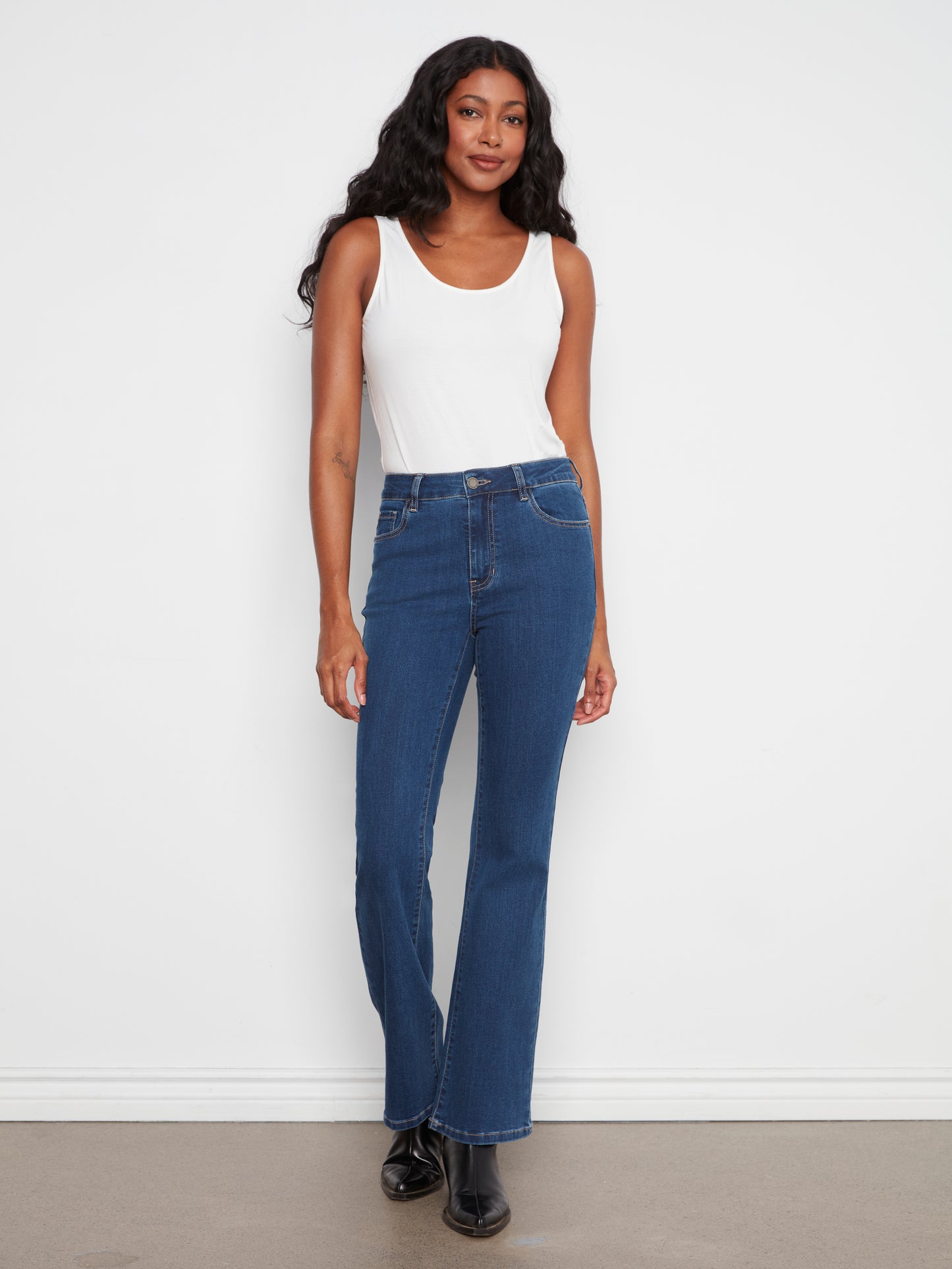 Charlie B Celine Flare Leg Jeans Indigo C5629J-431A-007