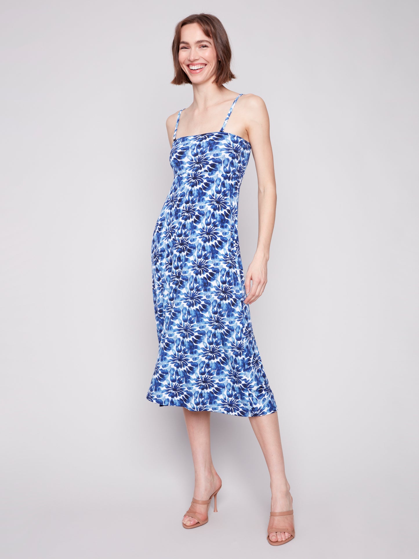 Charlie B Printed Convertible Skirt/Dress with Removable Straps Lily C7080P-818B-P870