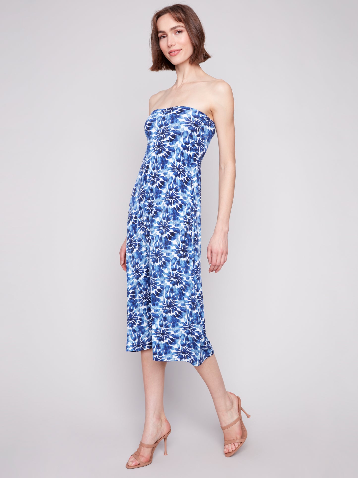 Charlie B Printed Convertible Skirt/Dress with Removable Straps Lily C7080P-818B-P870