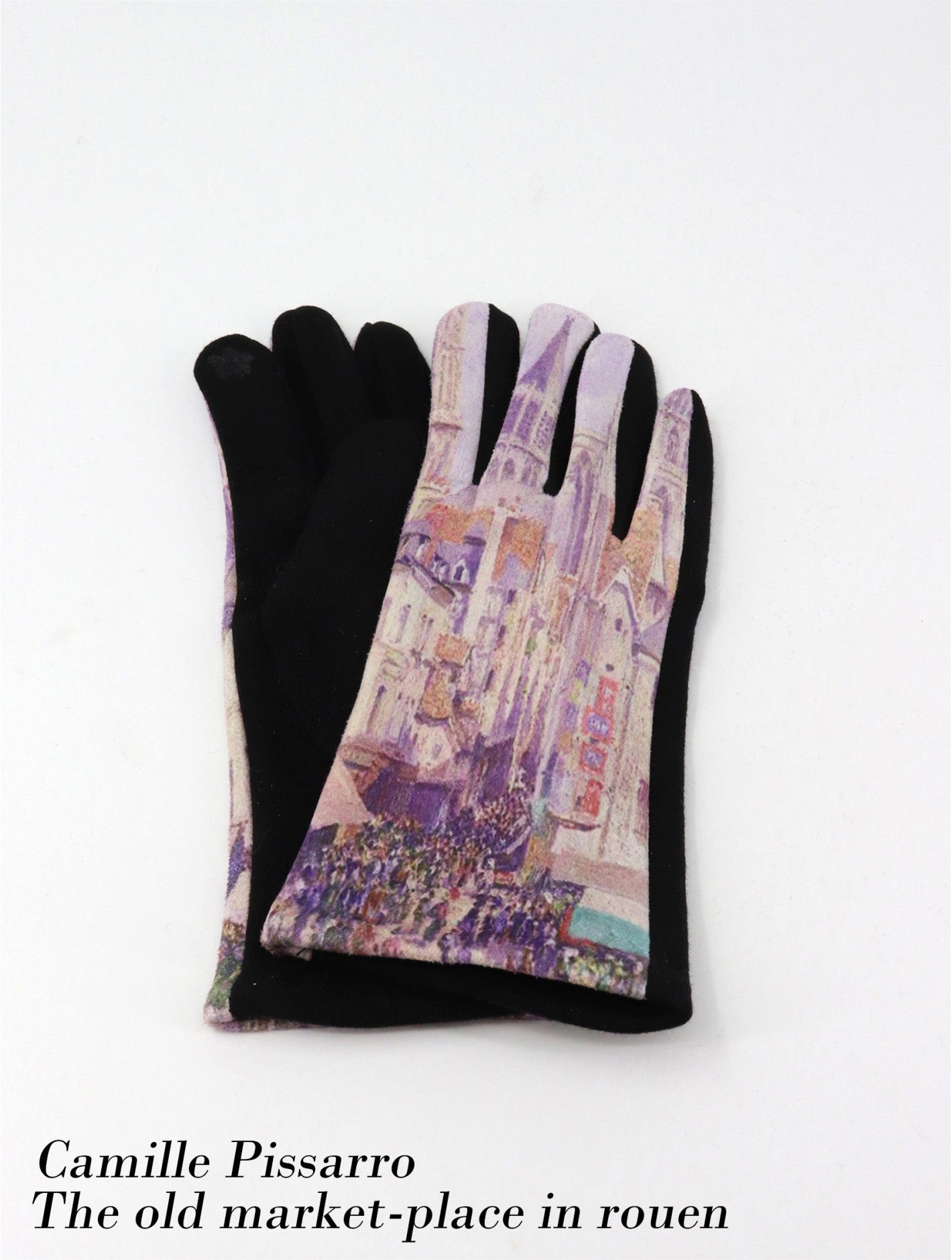 Cherie Bliss-Oil Painting Design Touch Screen Gloves Old Marketplace GL127503
