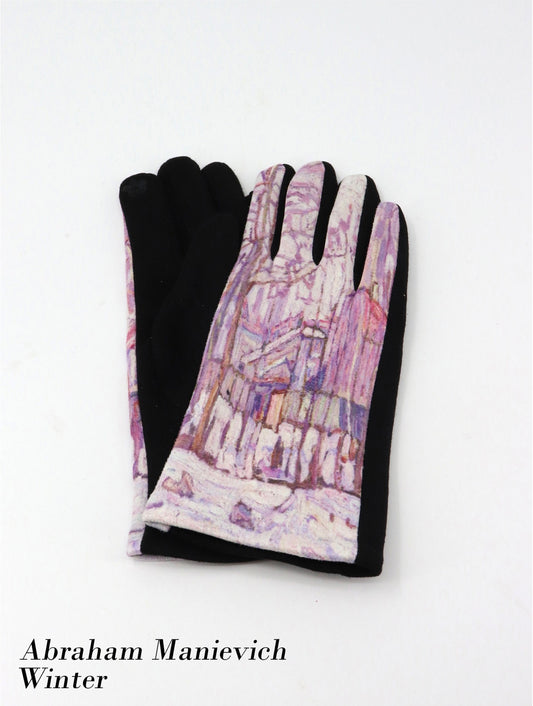 Cherie Bliss Oil Painting Touch Screen Gloves Winter GL127505
