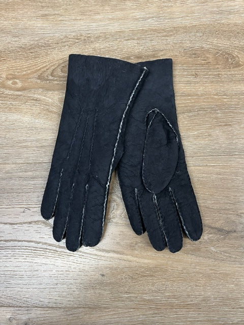 Albee Sheepskin Shearling Gloves Black 112